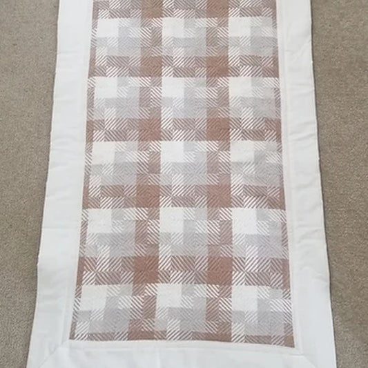 How I wove a twill blocks baby blanket