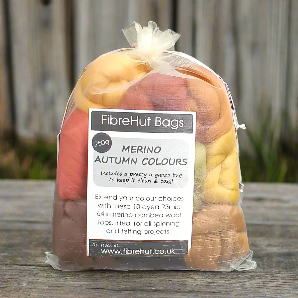 bag of mixed roving combed wool top
