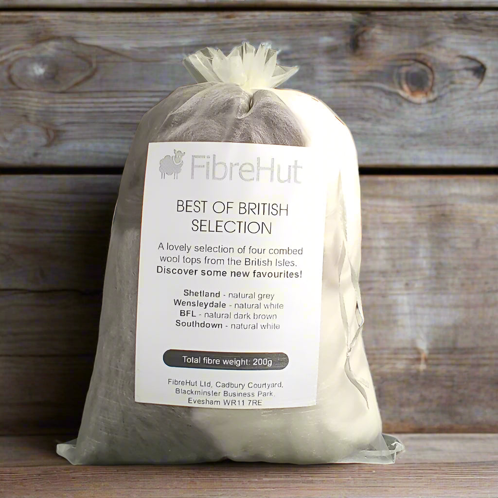 Bag of best of British combed wool top