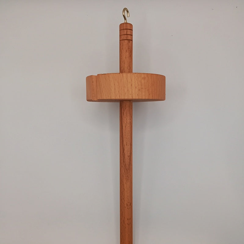 drop spindle for spinning wool into yarn