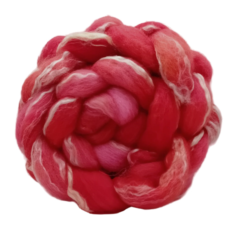 hand dyed spinning fibre