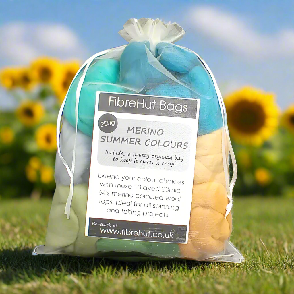 merino summer colourss mixed fibre bag
