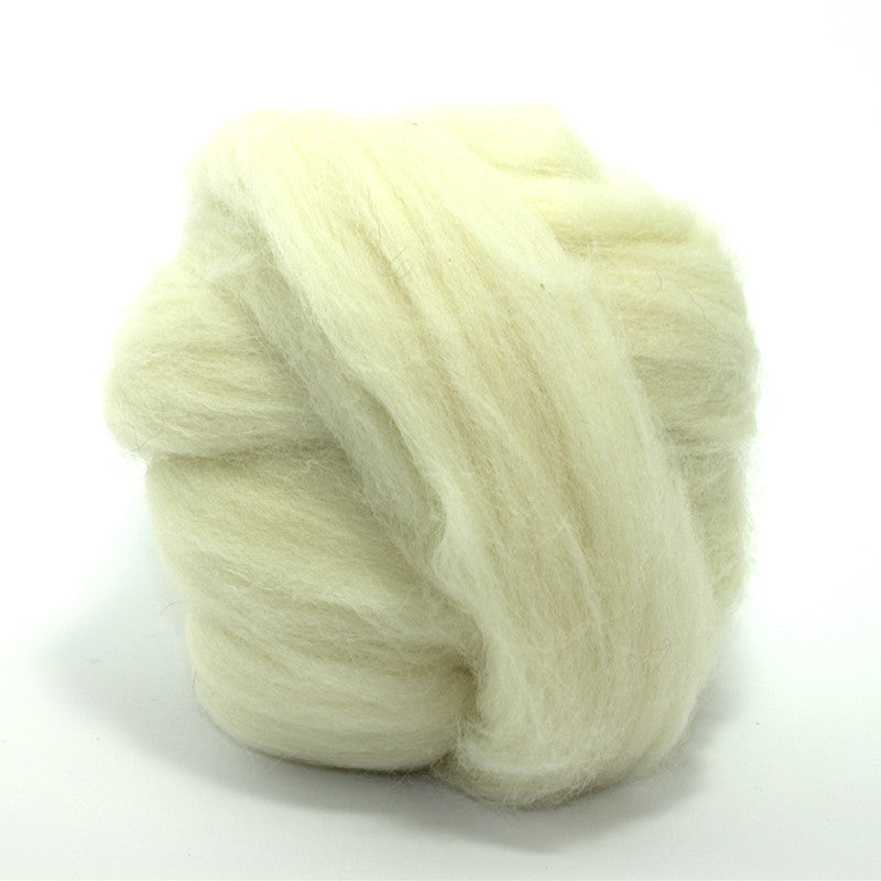 SOUTHDOWN NATURAL WHITE - combed wool top