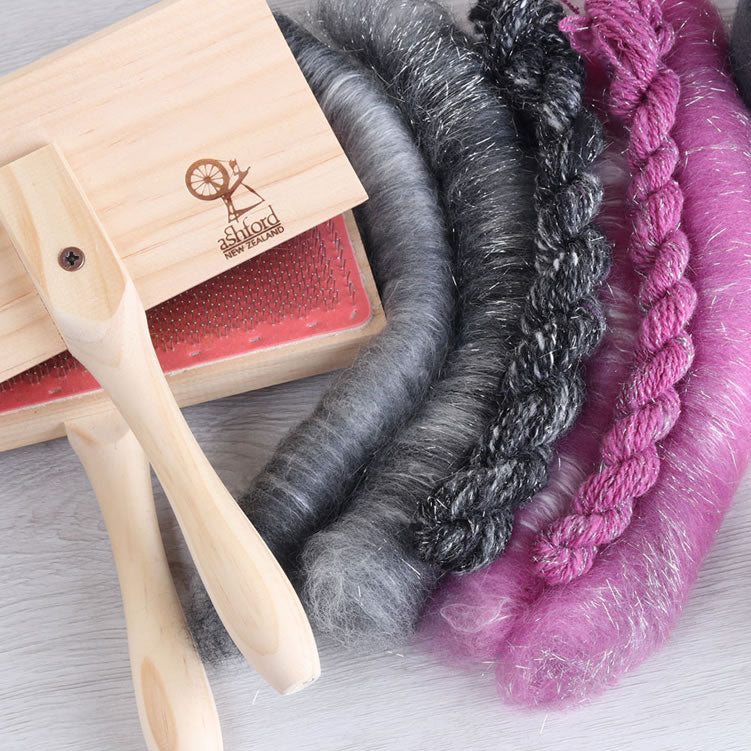 High-quality carding tools for preparing fleece, blending fibres and creating custom spinning batts and rolags — trusted by UK spinners and fibre artists.