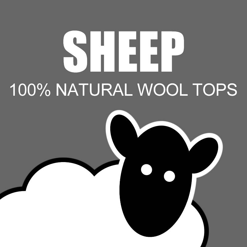 Natural sheep wool top