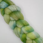 hand dyed combed wool top
