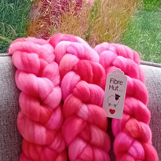 hand dyed wool top