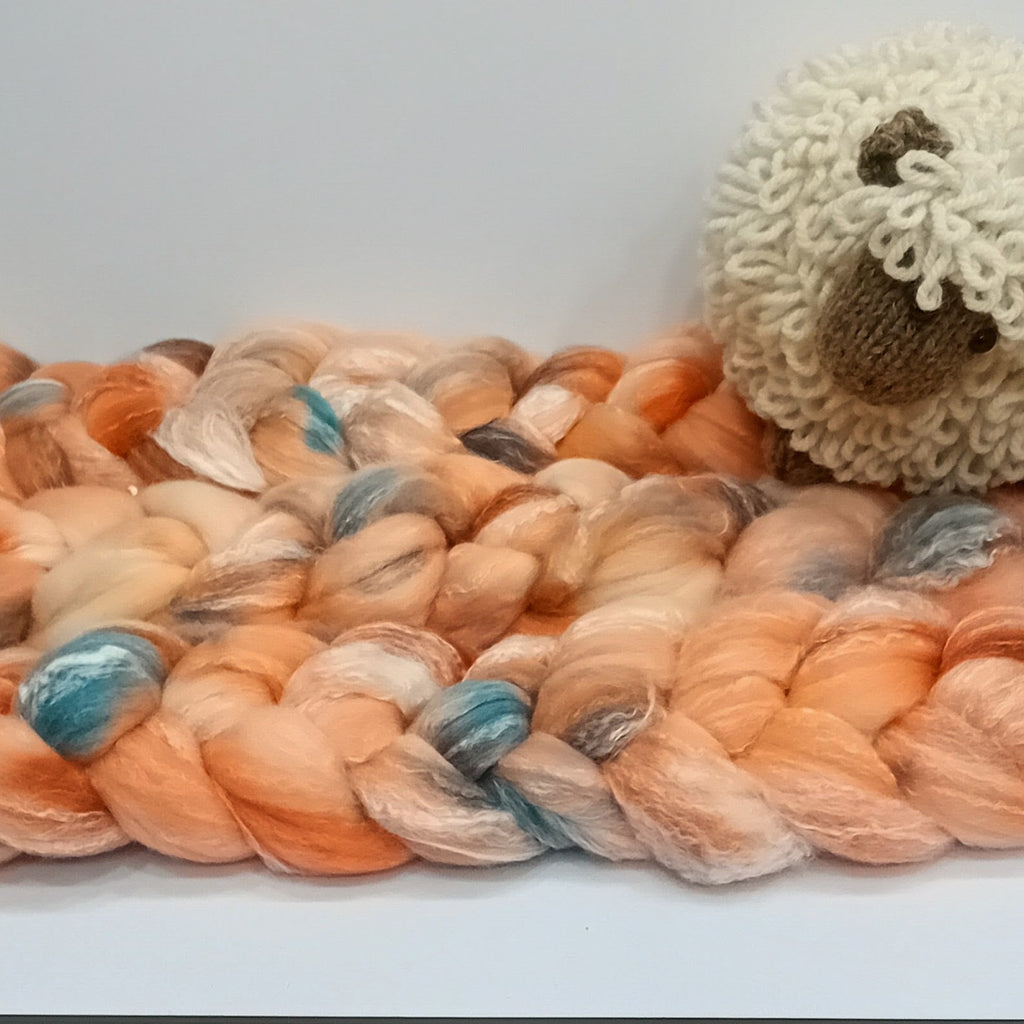 hand dyed fibre