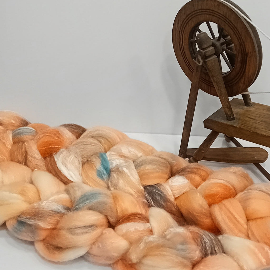 hand dyed fibre