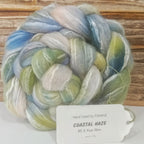 hand dyed bfl and rose fibre