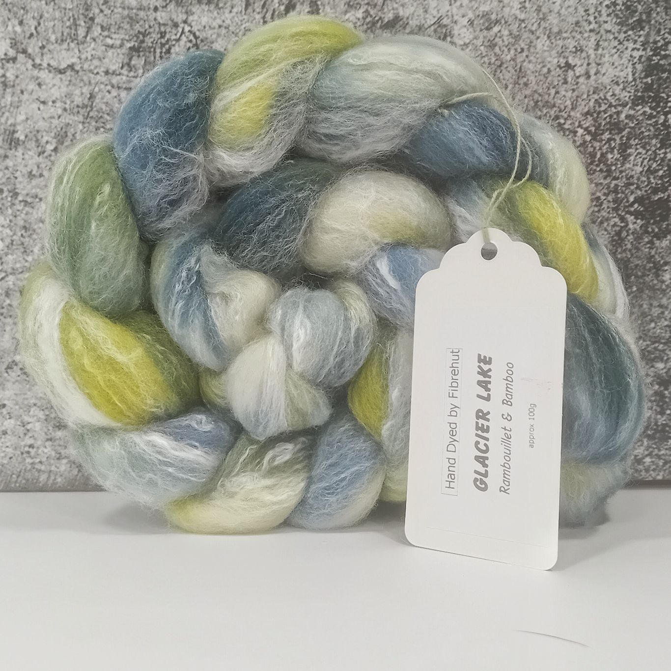 hand dyed rambouillet wool and bamboo fibre