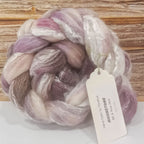 hand dyed bfl and rose fibre