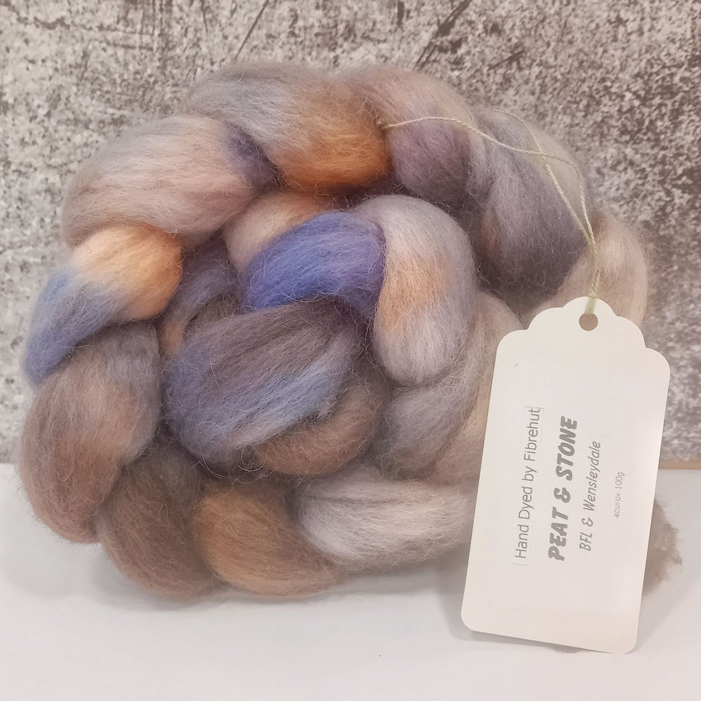 hand dyed bfl and wensleydale wool
