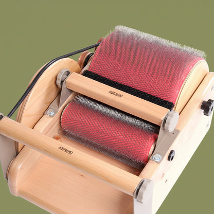 Drum carder for fleece wool alpaca