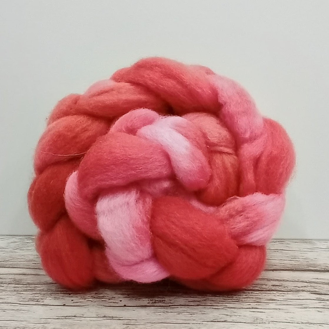 Hand dyed BFL combed wool top
