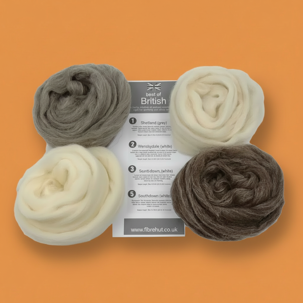 Best of British combed wool top selection