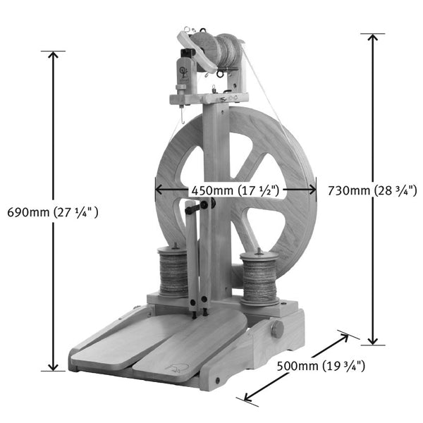 KIWI 3 folding spinning wheel