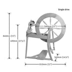 TRADITIONAL single drive spinning wheel