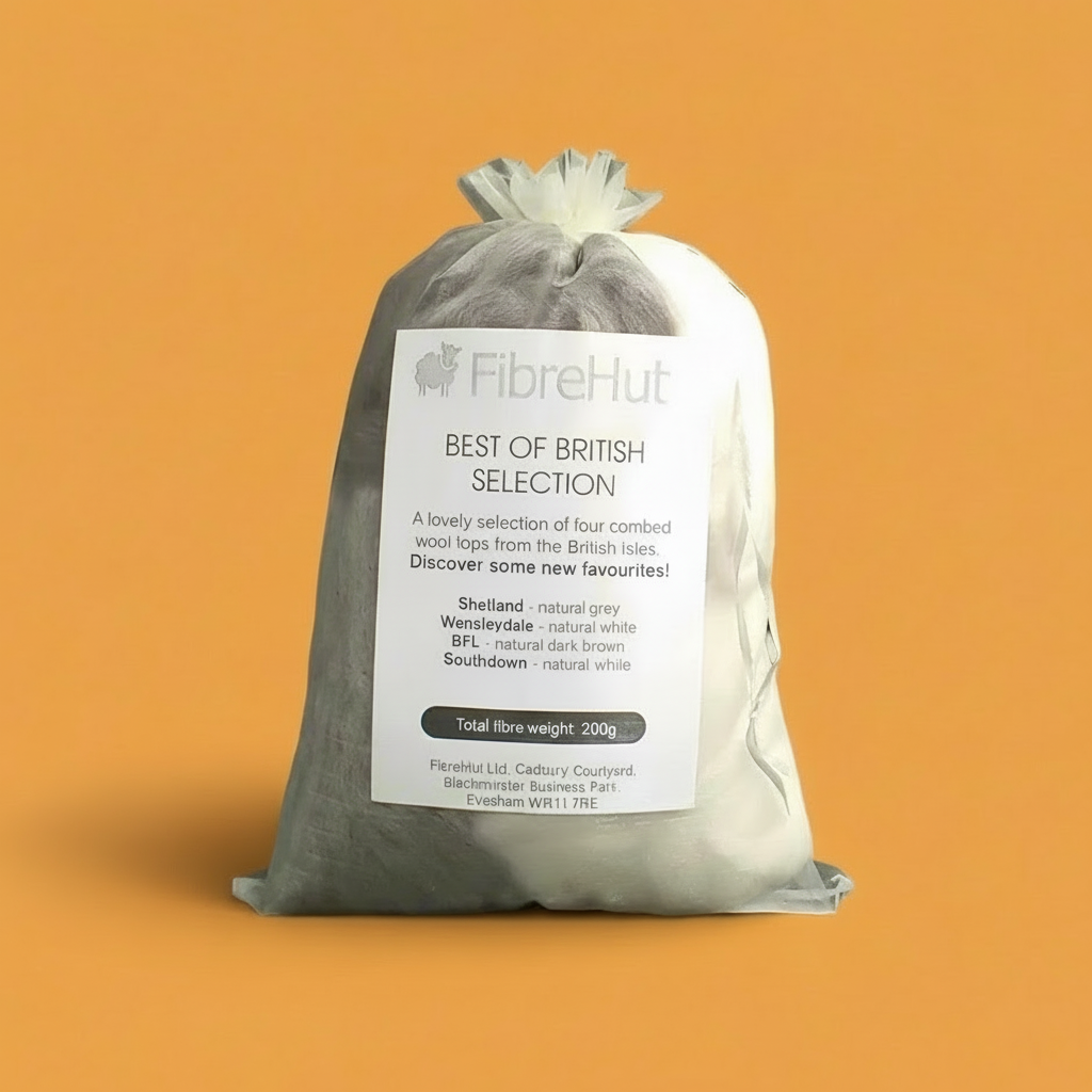 best of British combed wool top selection