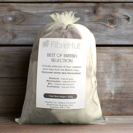 Bag of best of British combed wool top