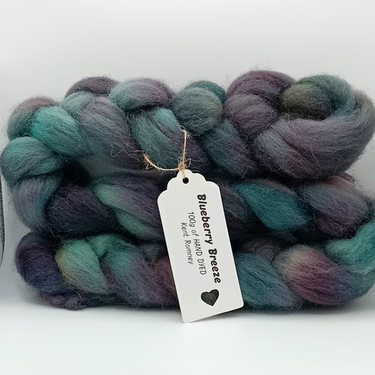hand dyed fibre