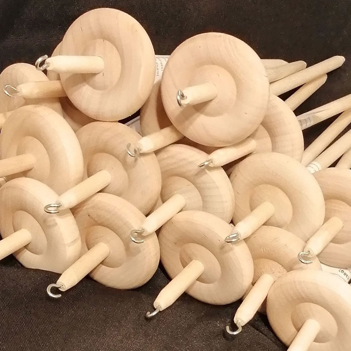 Drop Spindle for hand spinning wool fleece into yarn FibreHut