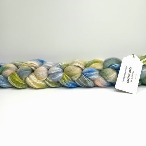 combed fibre hand dyed