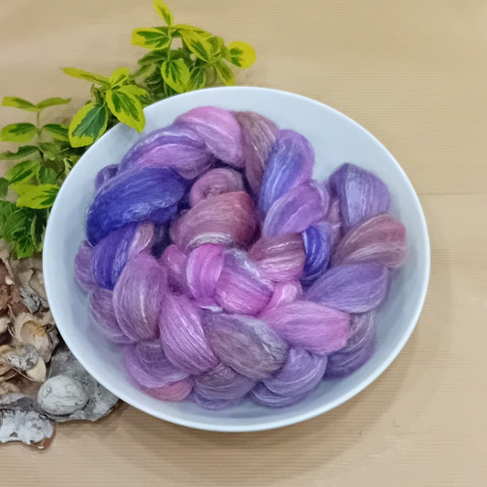 hand dyed fibre