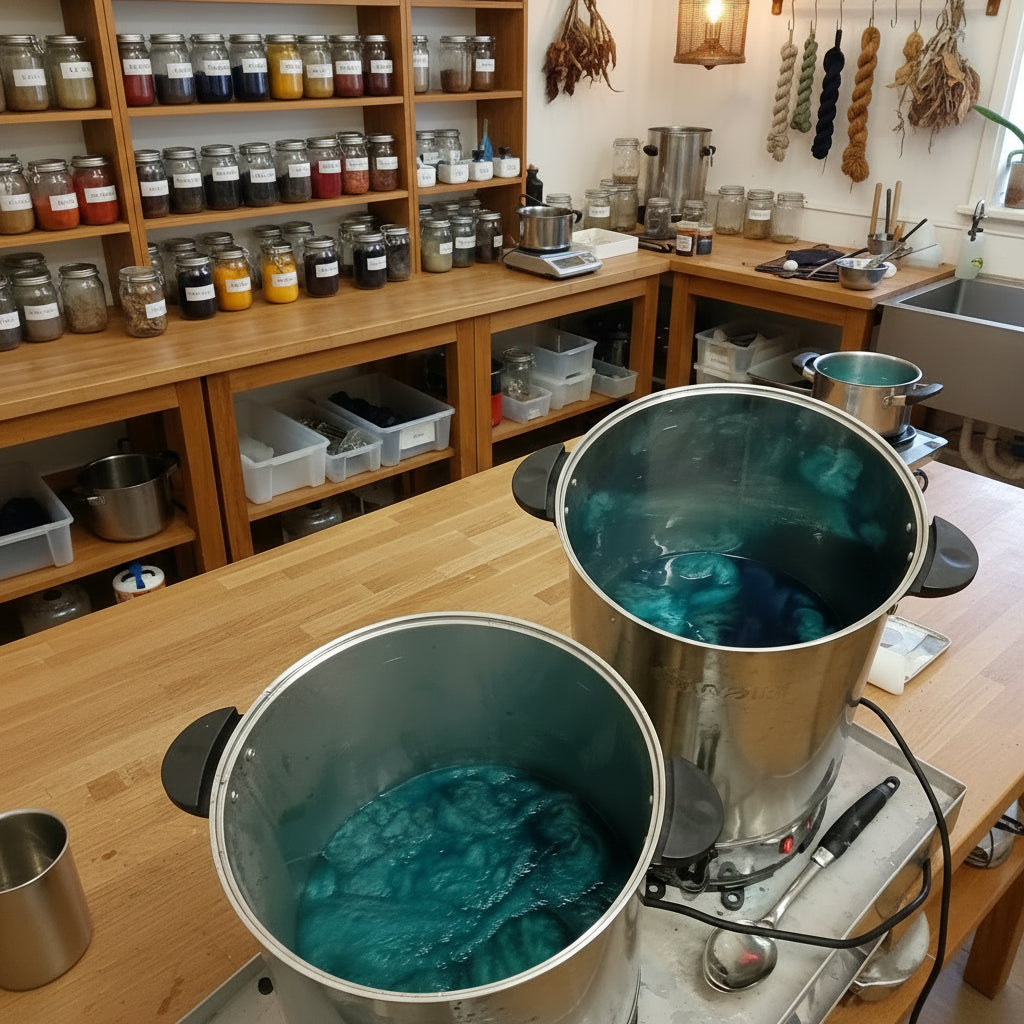 Dyeing combed wool and yarn with safe acid dyes