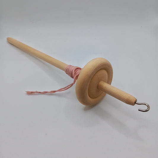 drop spindle wool spinning