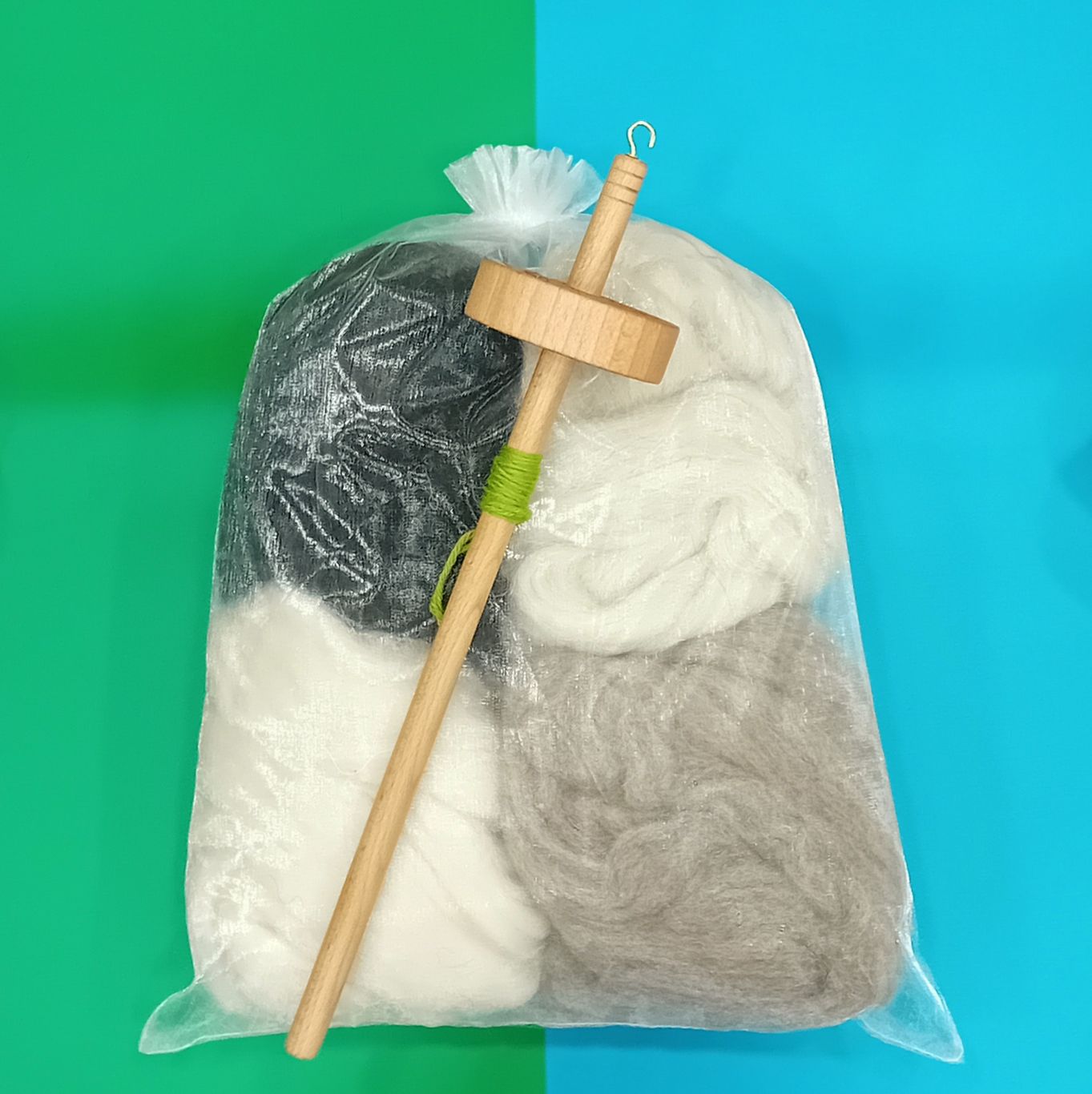 drop spindle spinning kit