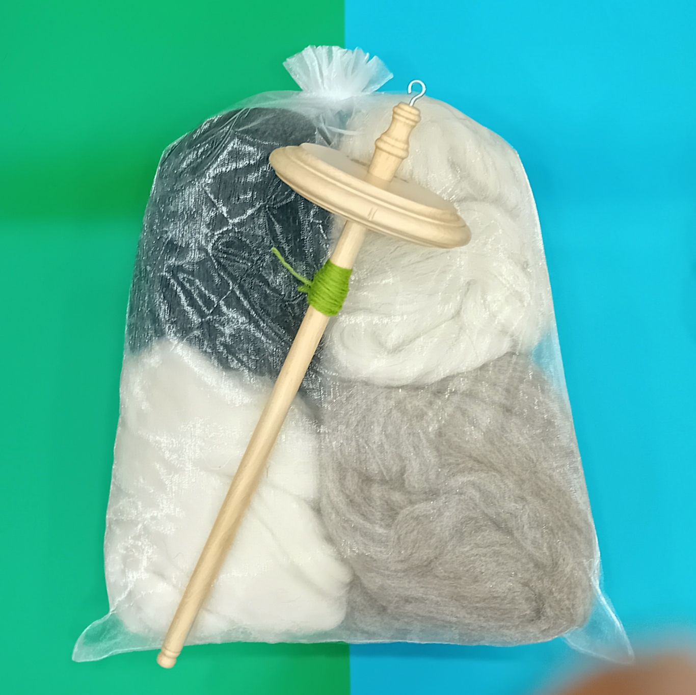 drop spindle spinning kit