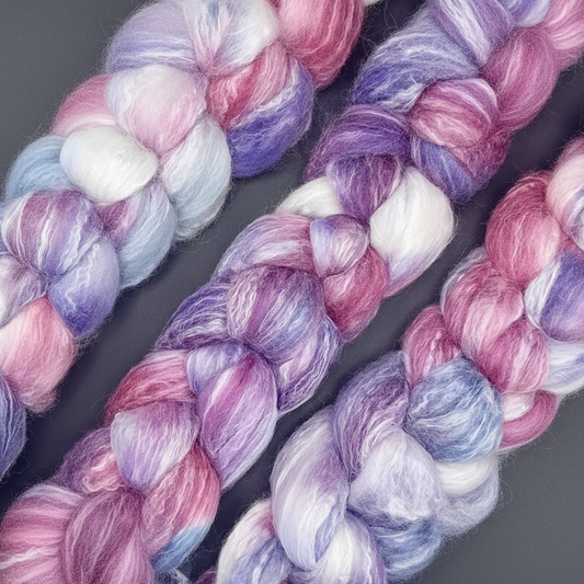 hand dyed fibre