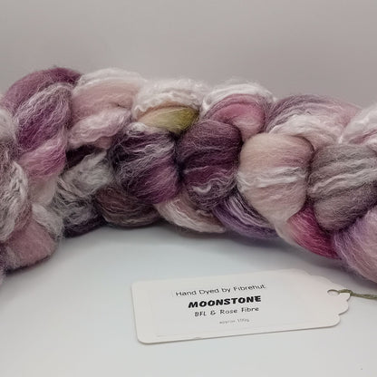hand dyed combed fibre top