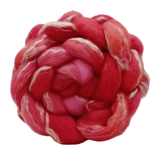 hand dyed spinning fibre