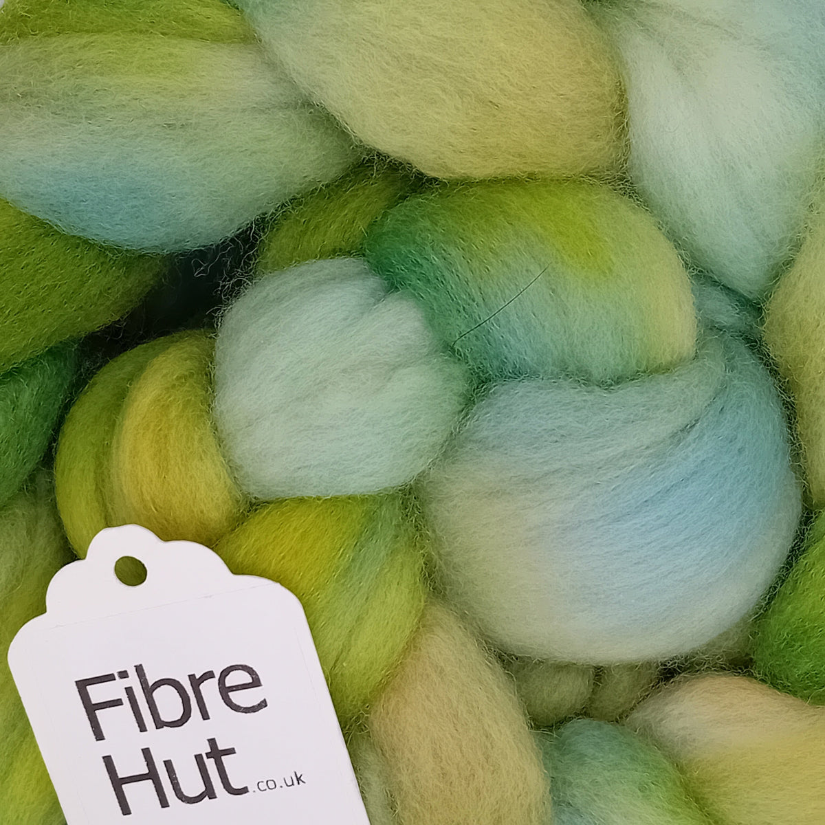 hand dyed combed wool top