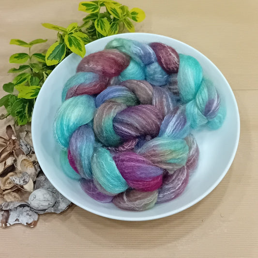 hand dyed fibre