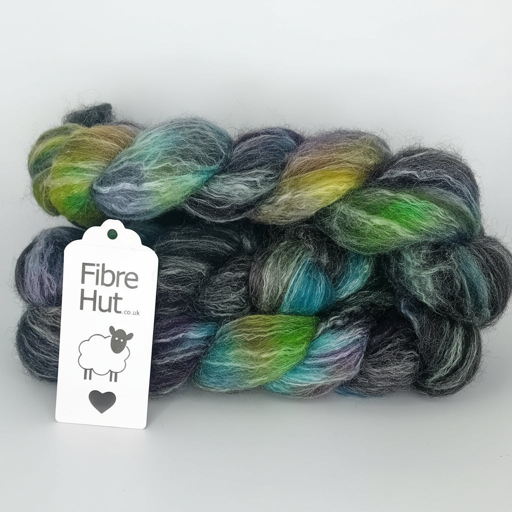 hand dyed fibre