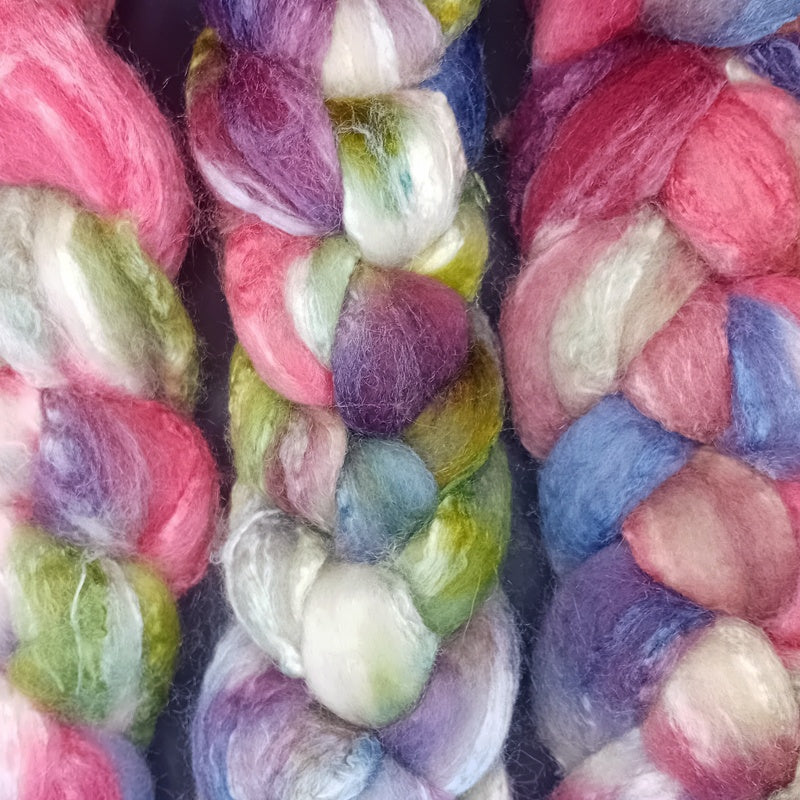 hand dyed fibre