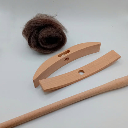 Turkish style wool spinning spindle