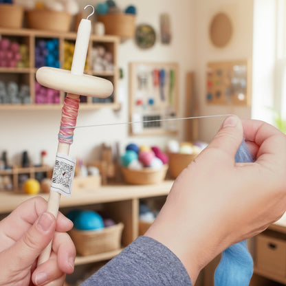 How to spin wool into yarn on a drop spindle