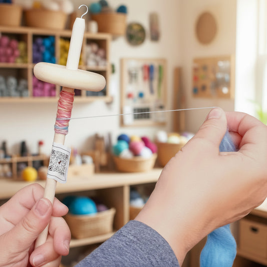 How to spin wool into yarn on a drop spindle