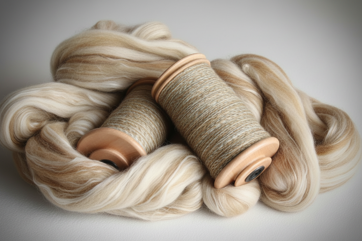 Best of British sheep breeds combed wool top