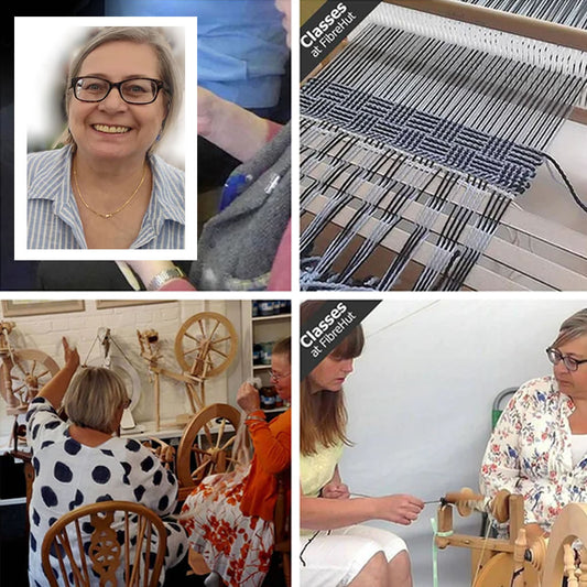 Spinning and weaving classes at fibrehut