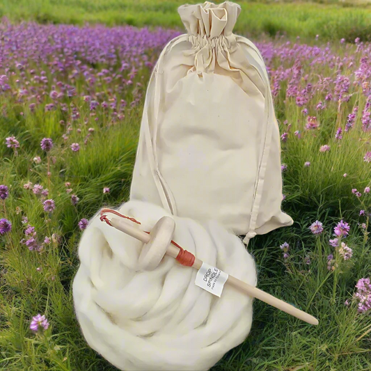 drop spindle yarn spinning kit