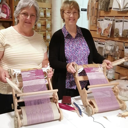 Mug rug weaving Workshop at fibrehut