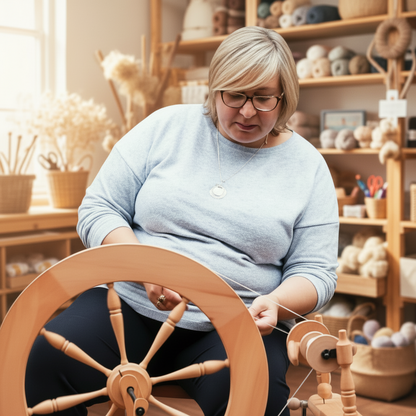 How to spin on a spinning wheel