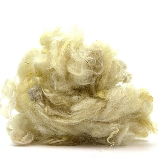 wensleydale scoured long wool fleece